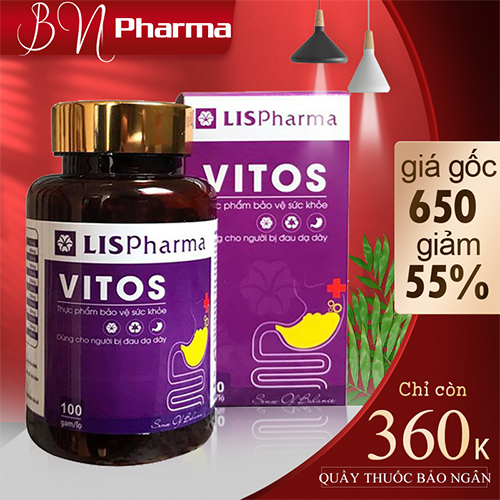 ☑️ Vitos Dạ Dày Vitos - Trào Ngược, Viêm Loét Dạ Dày