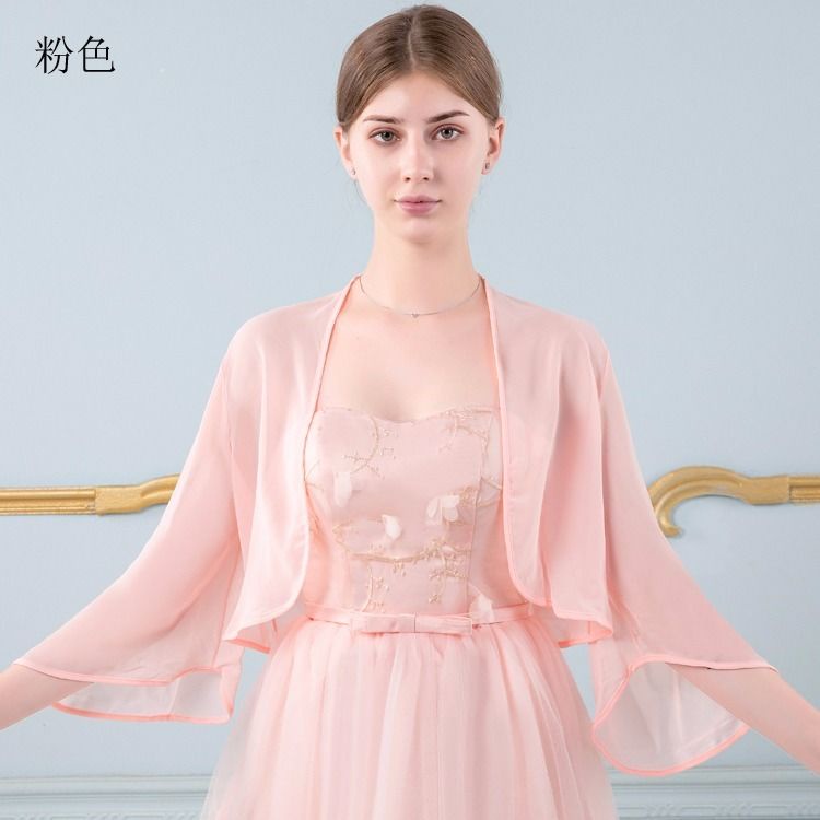 Áo Khoác Voan Kèm Đầm Dài Tay Lửng Phong Cách Retro Dễ Phối Đồ Thời Trang Mùa Hè | BigBuy360 - bigbuy360.vn