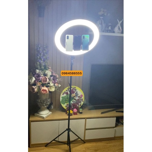 Đèn livestream 45cm , Đèn live stream size45 cm live stream 3 điện thoại cùng lúc