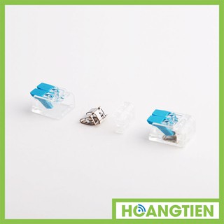 Cút nối dây điện nhanh 2 cổng PCT-412 - Đầu nối có cần gạt thông minh, chịu tải 32A, chống cháy