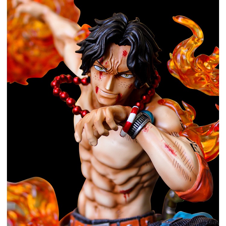 Mô Hình One Piece Mô Hình Ace Quả Cầu Lửa Có Led 43CM FullBox