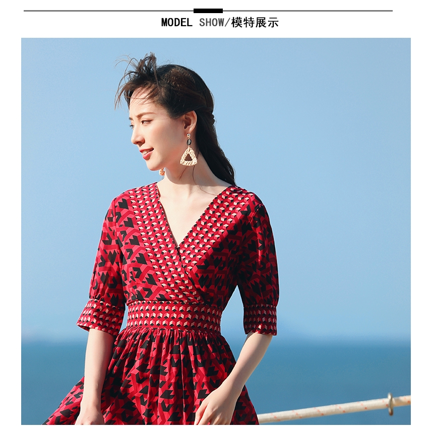 Đầm Tay Lửng Lưng Cao Hở Lưng Quyến Rũ Cho Nữ 2019 | BigBuy360 - bigbuy360.vn