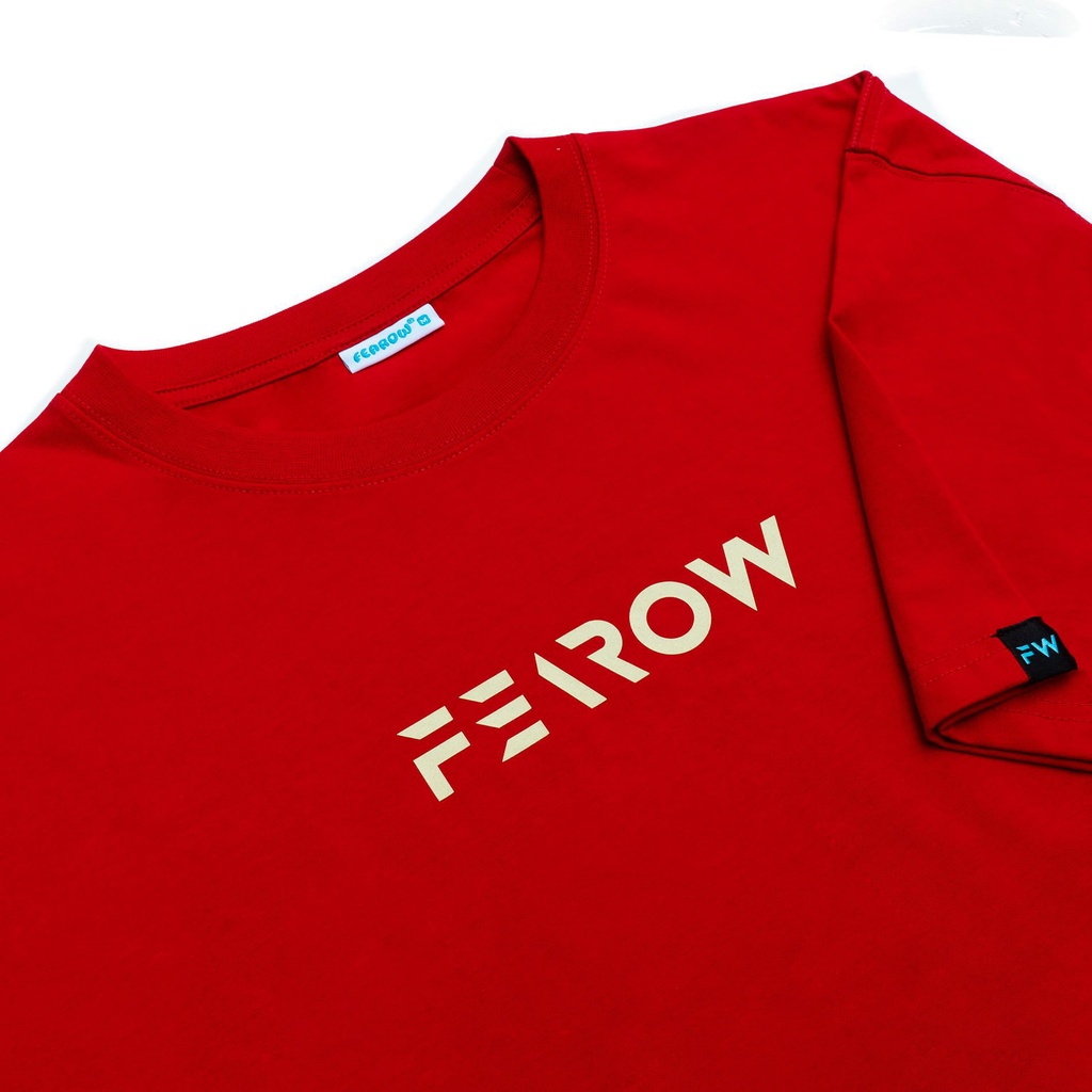 Áo thun nam nữ local brand unisex Fearow Signature / Đỏ FW141