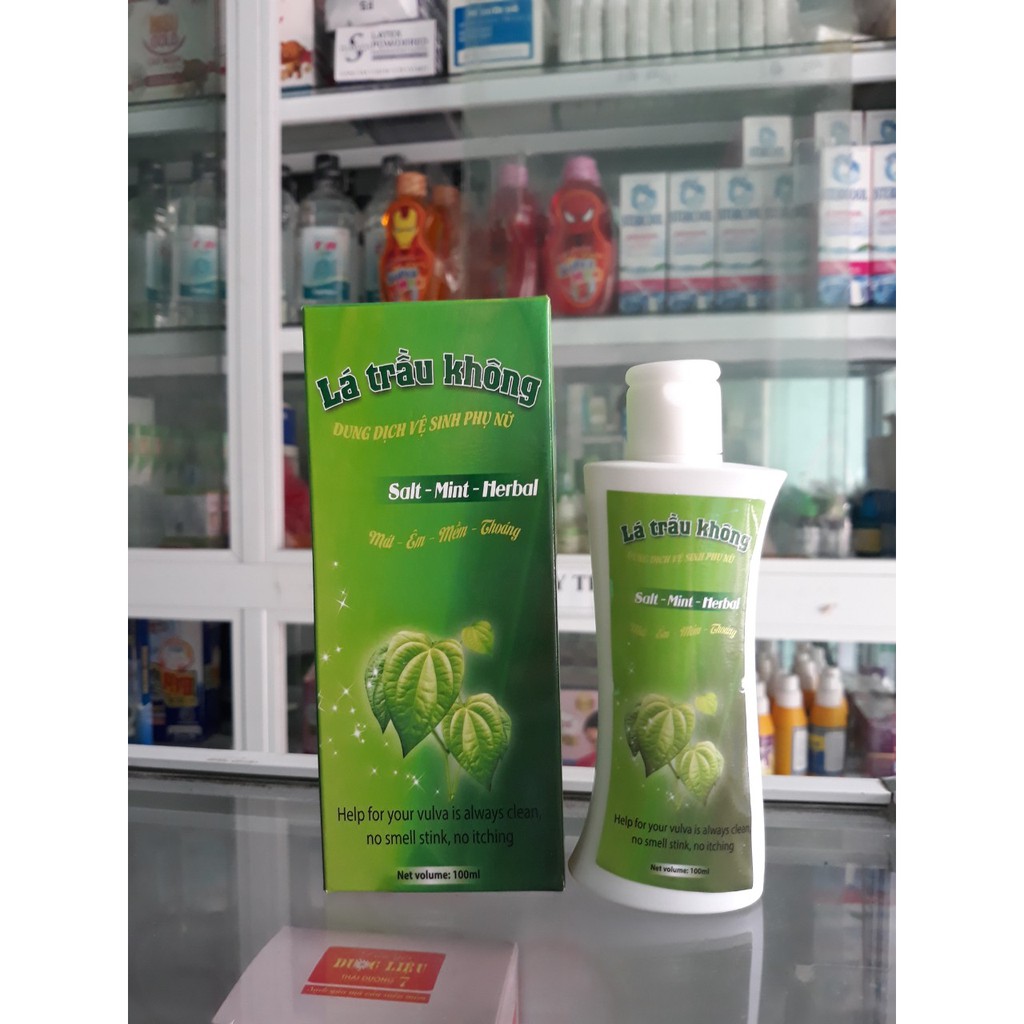 Dung dịch vệ sinh phụ nữ LÁ TRẦU KHÔNG 100ml