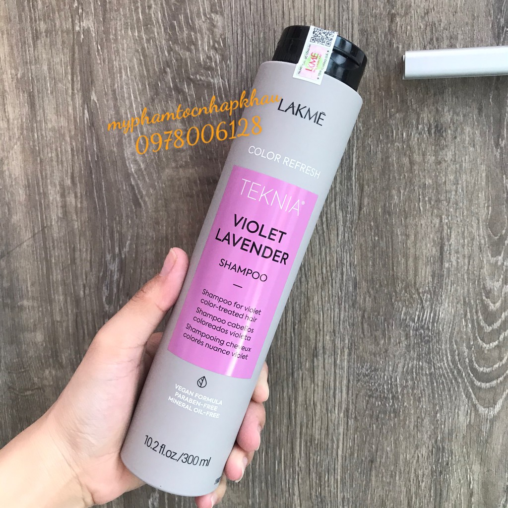 [LAKME_TÂY_BAN_NHA] DẦU GỘI DƯỠNG MÀU TÓC NHUỘM (MÀU TÍM) LAKME TEKNIA VIOLET SHAMPOO