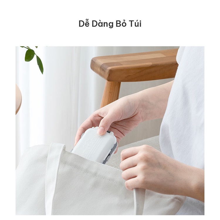 Hộp chia thuốc 7 ngày tiện dụng, hàng xuất Nhật, chất lượng cao, giao nhanh hoả tốc 2h