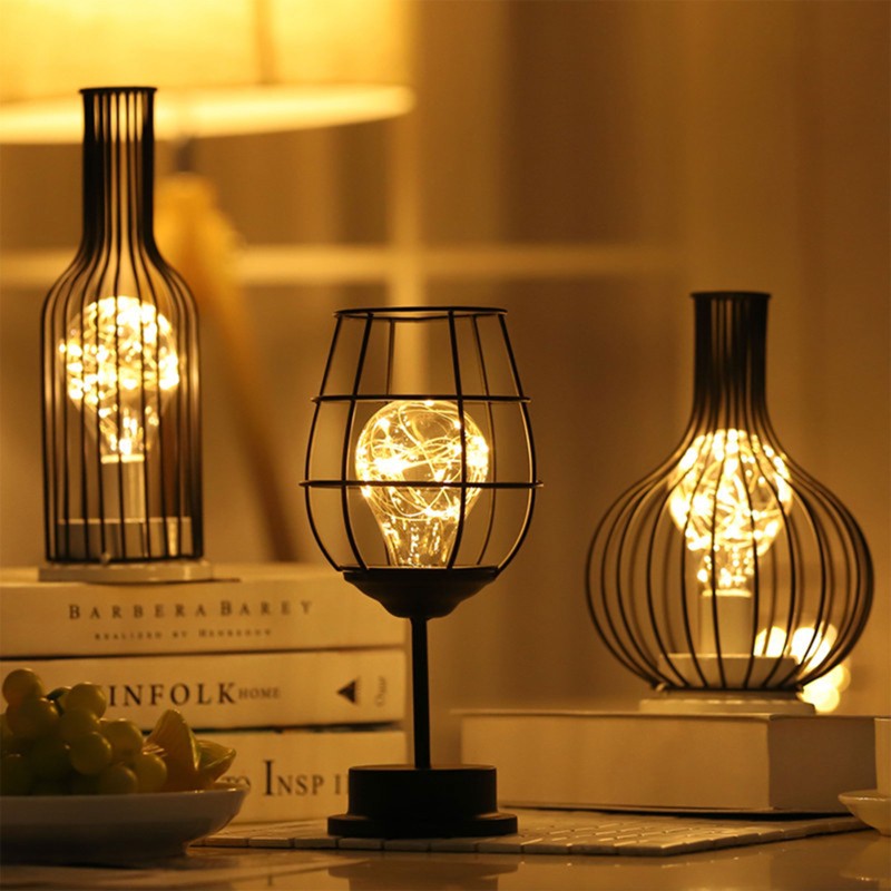 Đèn Led Trang Trí Để Bàn Phong Cách Retro