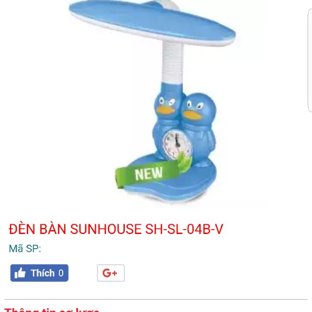 Đèn bàn SUNHOUSE SHE-SL-04B