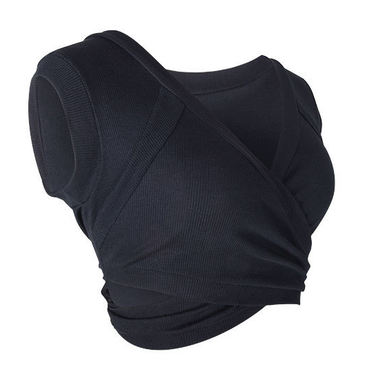 Áo Croptop Sát Nách Phối Dây Đan Chéo Cá Tính Dành Cho Nữ