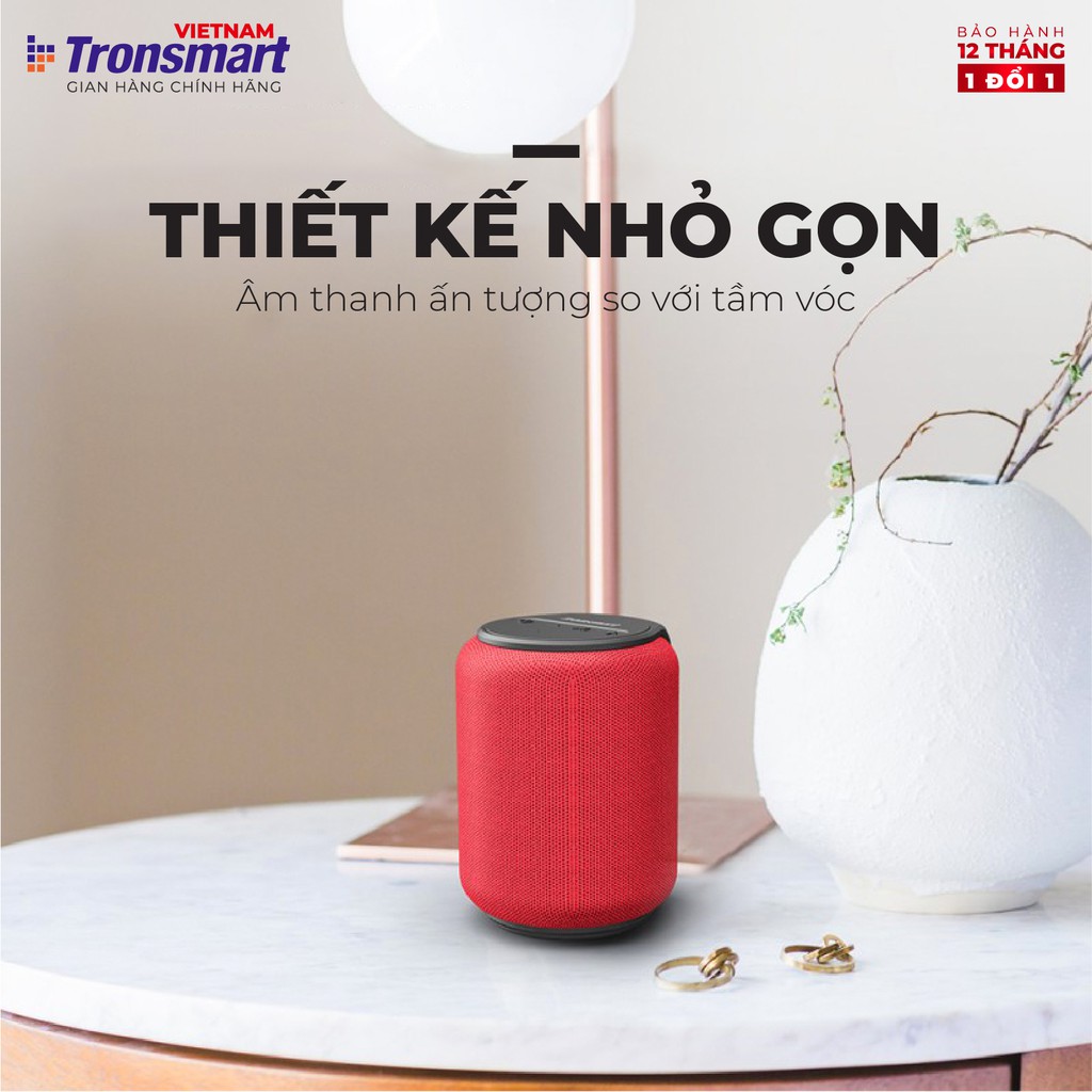 Loa Bluetooth 5.0 Tronsmart Element T6 Mini Chống nước IPX6 - 15W - Bảo hành 12 tháng