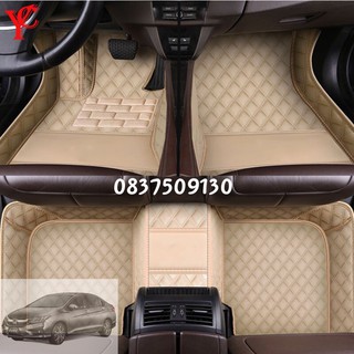 Thảm Lót Sàn Da 5D Cho Honda City 2018 - 2021 Chống Thấm Nước Tuyệt Đối