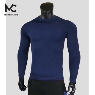 Áo Thun Nam Dài Tay Unisex. Áo thu đông trơn tay dài cổ tròn basic vải sufa giữ nhiệt MC01 | BigBuy360 - bigbuy360.vn