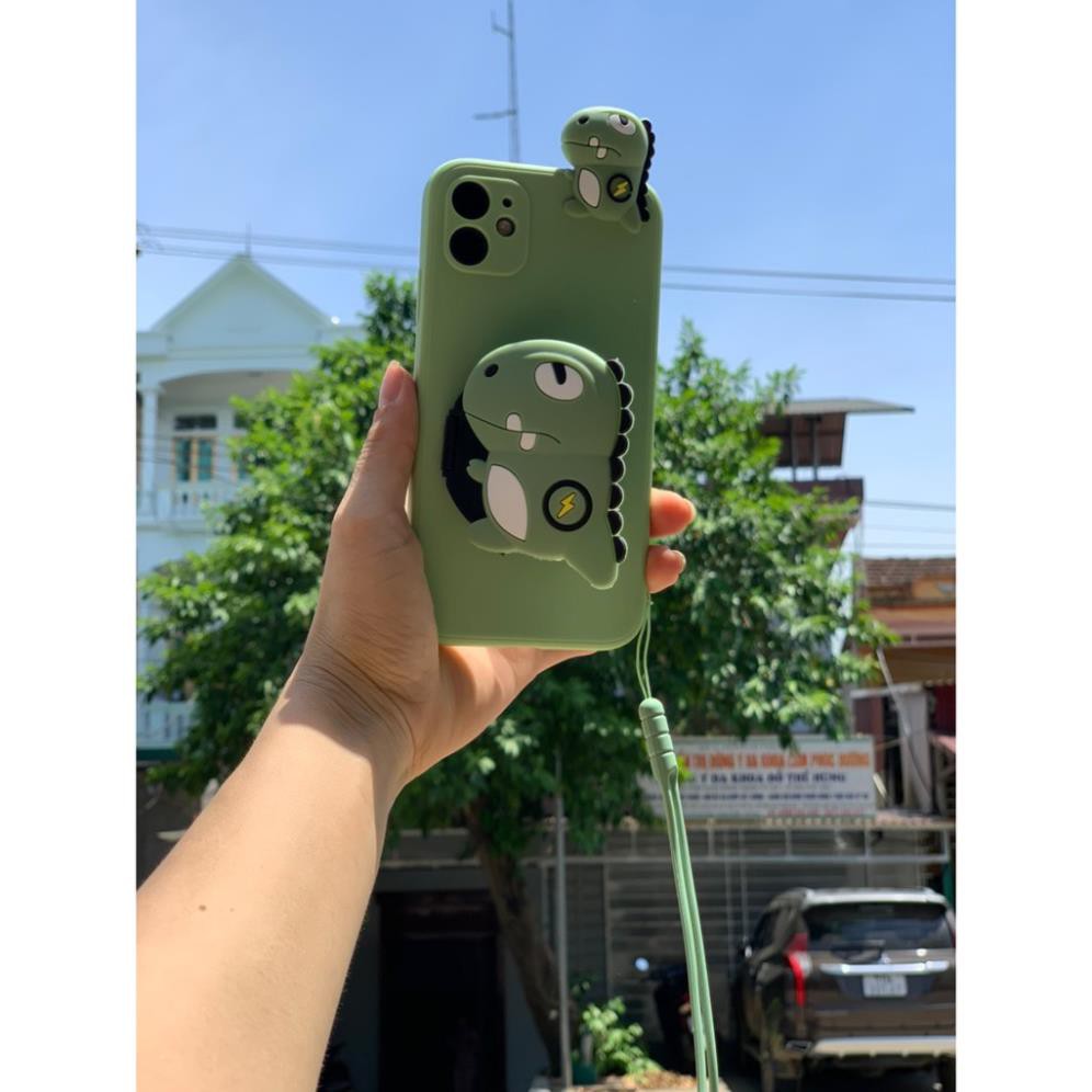 Ốp Iphone - Ốp lưng Iphone thú leo khủng long gương kèm móc đeo 7plus/ 8plus/ X/ Xs/Xsmax/ 11/11promax/12/12pro/12promax | BigBuy360 - bigbuy360.vn