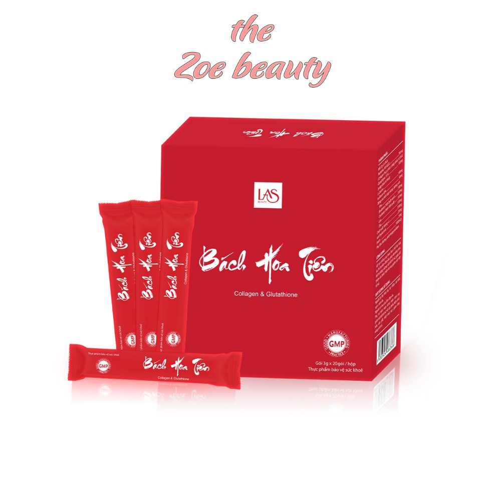 Cốm uống đẹp da Bách Hoa Tiên Las Beauty làm đẹp nội sinh - THE ZOE BEAUTY