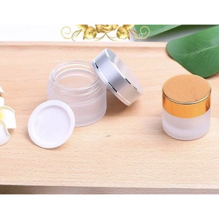 Hủ thủy tinh mờ nắp bạc 10g
