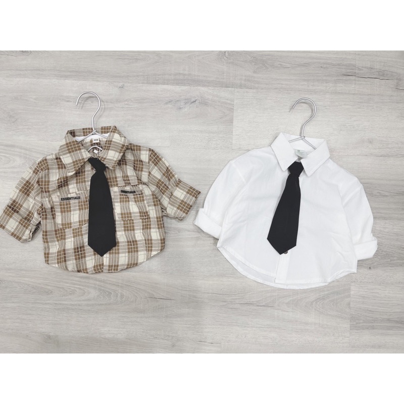 Áo sơmi bé trai kèm cavat