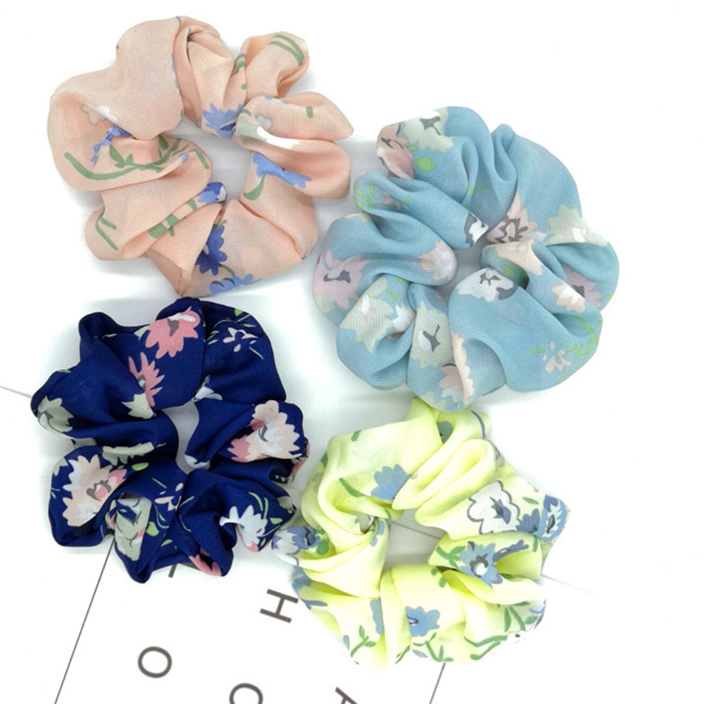 Dây Buộc Tóc Phối Hoa Thời Trang Cho Nữ