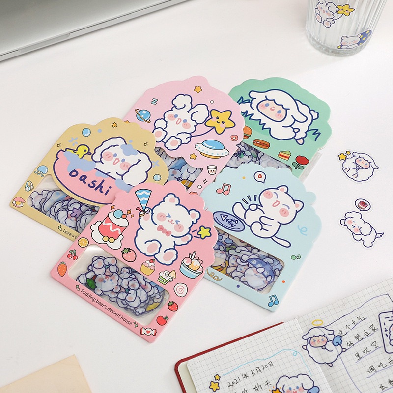Bộ 24 Miếng Dán Sticker Trang Trí Hình Thú Hoạt Hình Chống Thấm Nước