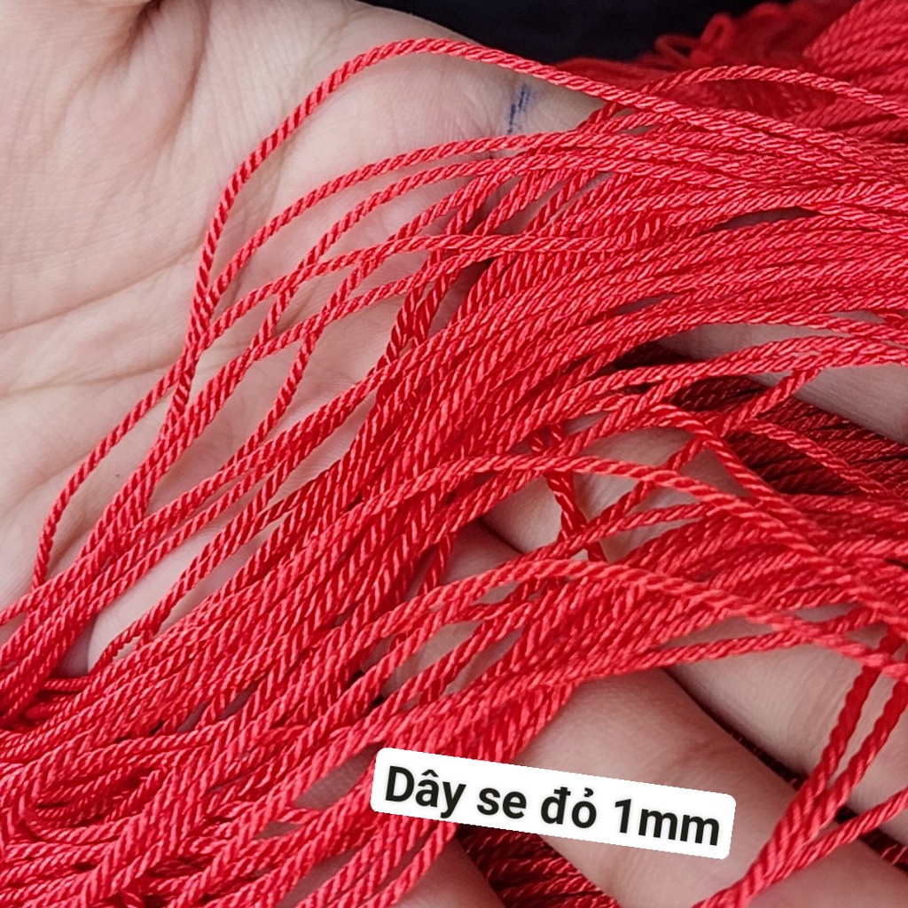 5-20met dây dù sợi se size 0.8mm - 1mm- 1.5mm bóng dùng đan vòng tay, thắt vòng tay, vòng cổ may mắn