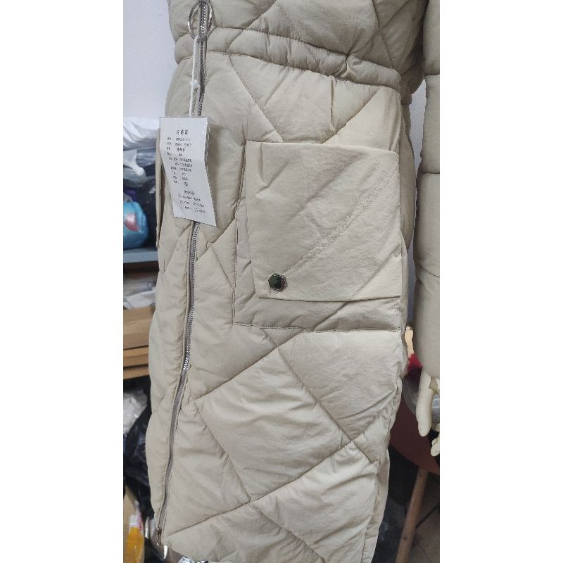 Áo Khoác Phao Ép Dáng Dài Trần Trám Túi Hộp Lông Mềm Mịn Phao Xịn Đẹp | BigBuy360 - bigbuy360.vn