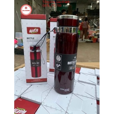 Bình giữ nhiệt inox 1000ml loại tốt, Bình nước giữ nhiệt mini cute 8006 XINLANG - LD2119