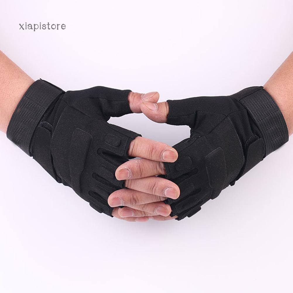 Bao tay hở ngón chuyên dùng lái xe mô tô