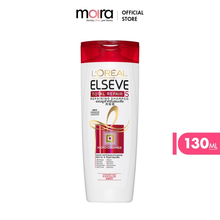 Dầu gội phục hồi tóc hư tổn L'Oreal Paris Elseve Total Repair 5 Repairing Shampoo 130ml