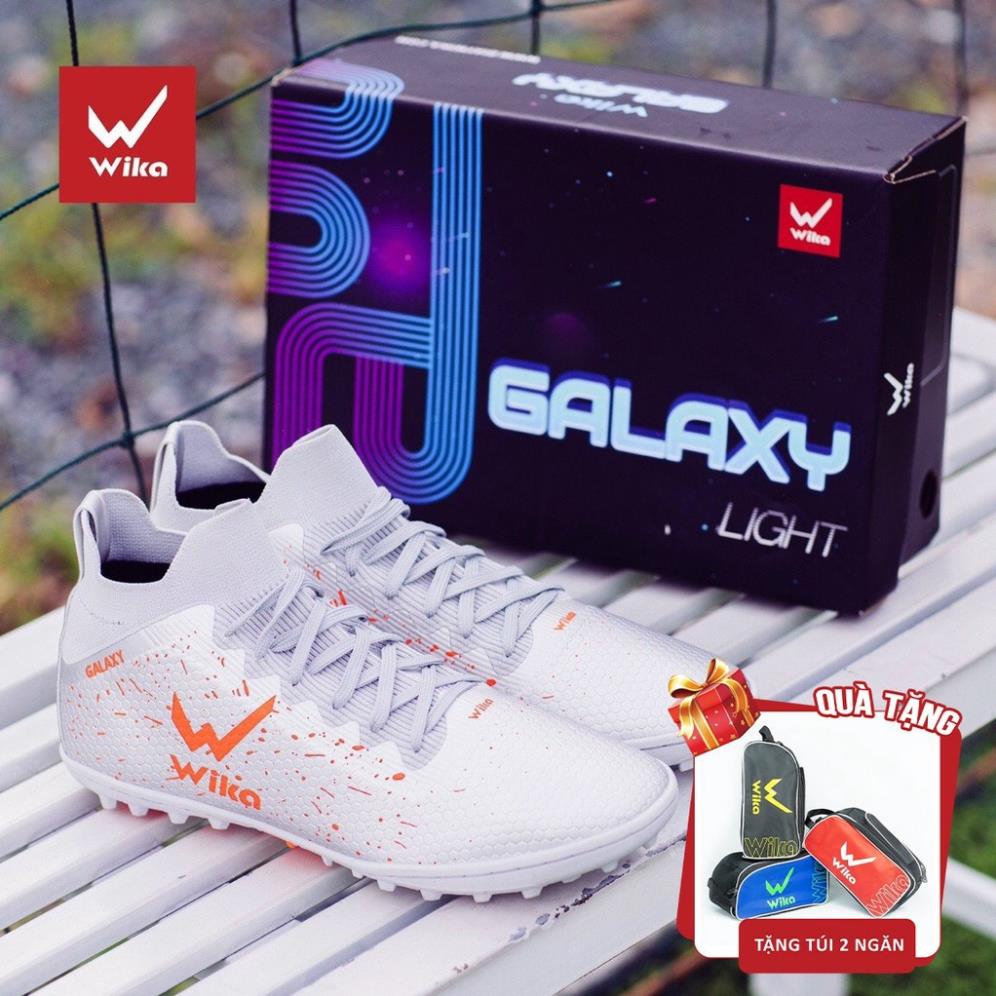 Giày Bóng Đá Sân Cỏ Nhân Tạo Wika Galaxy Chính Hãng Chất Da Mềm Mại Thiết Kế Ôm Chân Tặng Kèm Túi Hai Ngăn