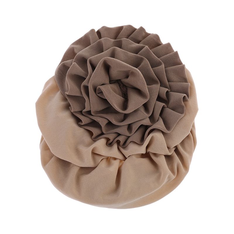 Mũ Trùm Đầu Co Giãn In Hoa Màu Sắc Thanh Lịch Cho Phụ Nữ Hồi Giáo