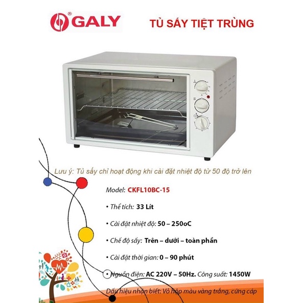 Tủ sấy dụng cụ y tế Galy 20lít,30lít.