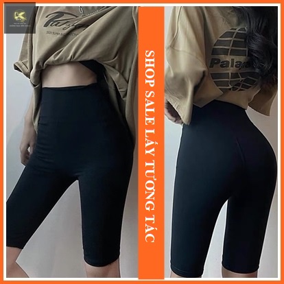 Quần legging nữ lửng KOALA, quần legging lửng nâng mông cạp cao siêu co giãn - LEG01