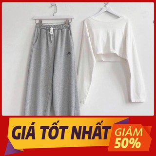 FREESHIP Quần Jogger SPUN 3 Màu Unisex (ĐEN S & ĐEN M ngắn hơn 2cm so Với XÁM và TRẮNG ạ)