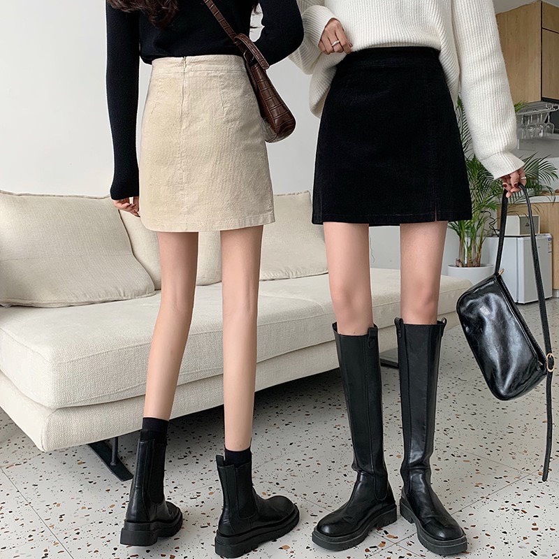 Chân Váy Kẻ Xẻ Tà Dáng Chữ A Xinh Xắn  CV09 | BigBuy360 - bigbuy360.vn