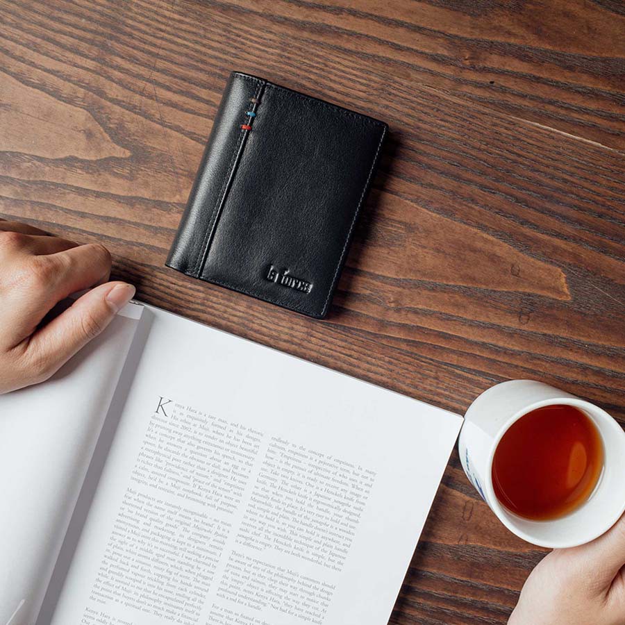 Ví Da Nam LAFORCE Da Bò Cao Cấp VLAD9227-2-D Tặng Đón Gót Tiện Lợi