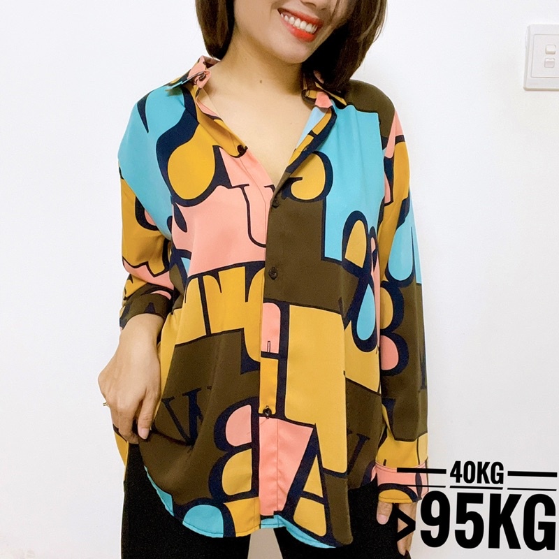 BIG SIZE Vải Mát Sơ Mi Nữ Free size