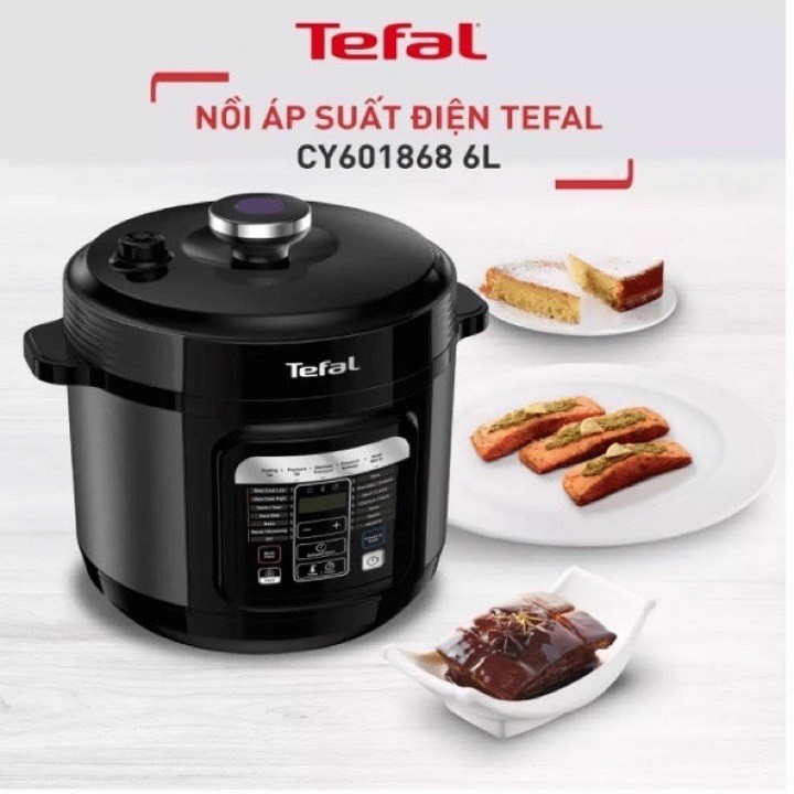 Nồi áp suất điện Tefal Home Chef 6.0L CY601868- Hàng chính hãng