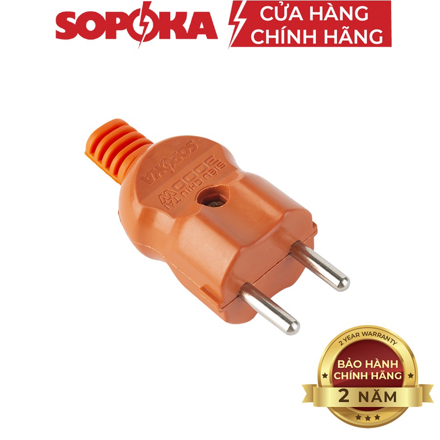 Phích cắm siêu chịu tải công suất lớn SOPOKA P3000W2+ chống vỡ chịu nhiệt Chính Hãng