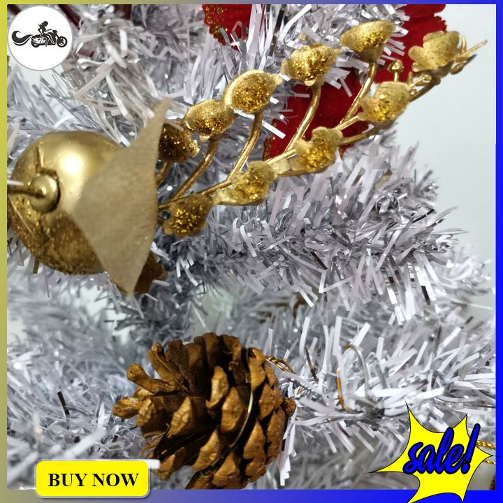 Cây thông noel mini 38cm màu trắng thích hợp làm quà tặng giáng sinh, trang trí bàn làm việc,phòng ngủ....