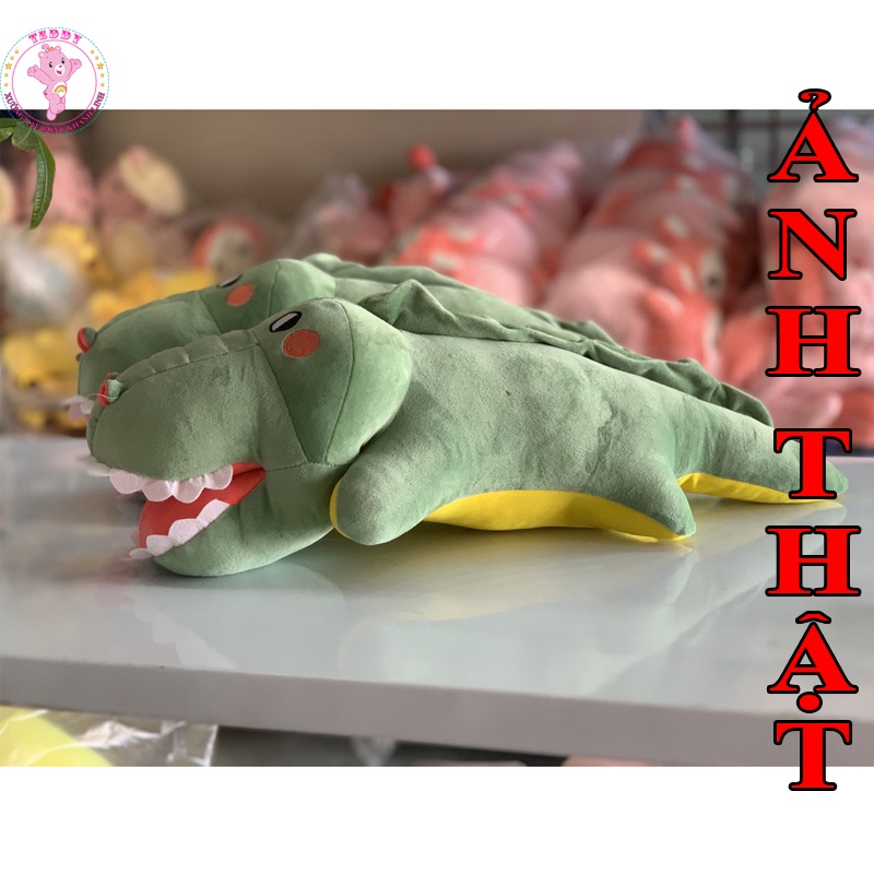 Gấu Bông Hà Mã Size 50Cm Hàng Cao Cấp Vải Nhung Co Dãn 4 Chiều Mặt Siêu Ngộ Nghĩnh Xuất Dư Siêu Thị Có Thể Giặt Máy