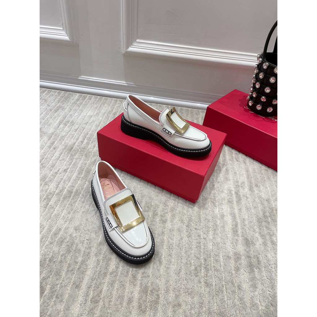 Giày oxford cao cấp da thật Roger Vivier thiết kế sang trọng và nổi bật | BigBuy360 - bigbuy360.vn