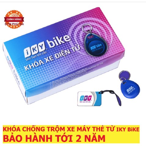 Khóa Chống Trộm Xe Máy Thẻ Từ Thông Minh Iky Bike chính hãng