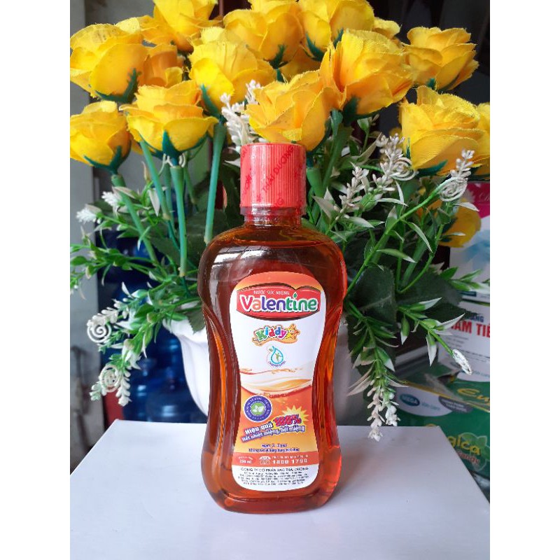 Nước súc miệng Valentine (trẻ em,250ml)