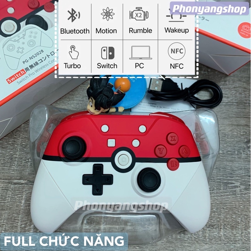 FULL CHỨC NĂNG - TAY CẦM NINTENDO SWITCH AOLION BẢN POKEMON