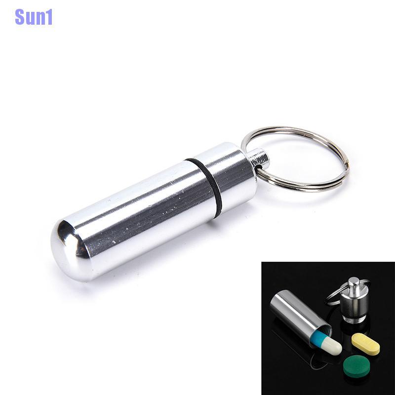 Hộp Đựng Thuốc Bằng Nhôm Chống Thấm Nước Kèm Chìa Khóa Tiện Dụng