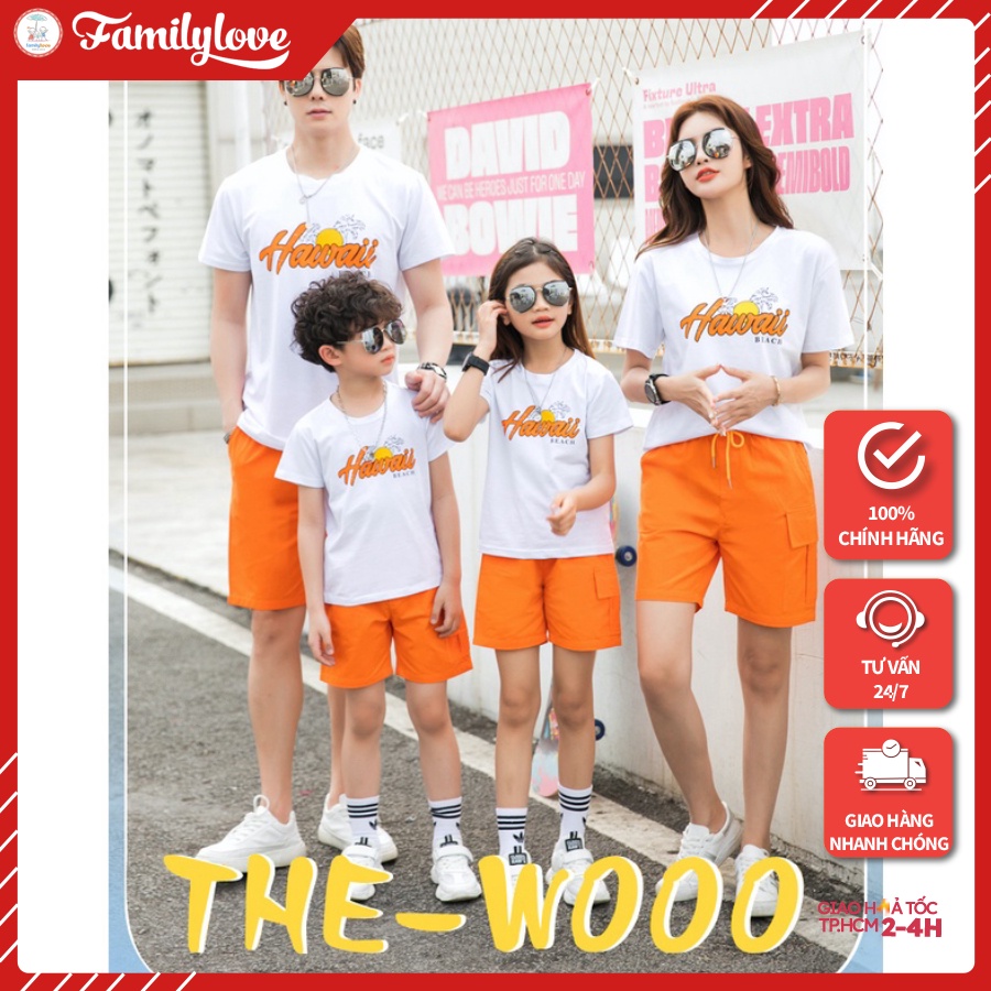 Đồng Phục Đi Biển Familylove - Áo Đồng Phục Gia Đình Đi Biển Mẫu Hawai