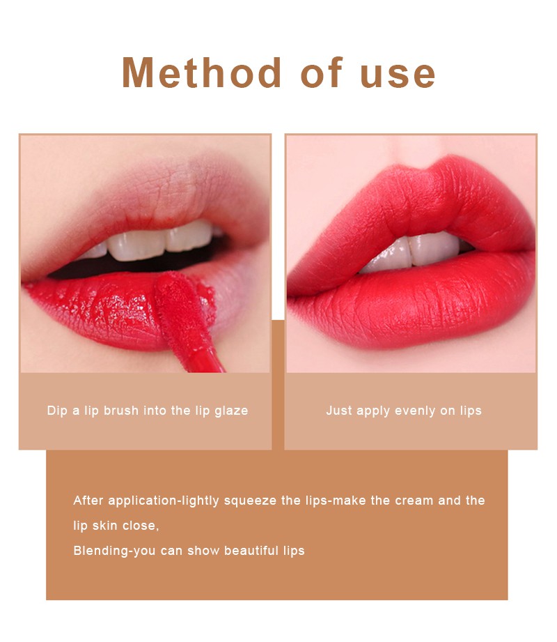 [ready] AGAG Queen's Scepter Lipstick Air Lip Glaze Matte Not Easy To Take Off Waterproof Lip Gloss Batom Líquido Efeito Estrela Cravejada De Longa Duração Não Gruda Para Mulheres Matte Lipstick Pumpkin Color Velvet Matte Lipstick Long Lasting Lips MOLI