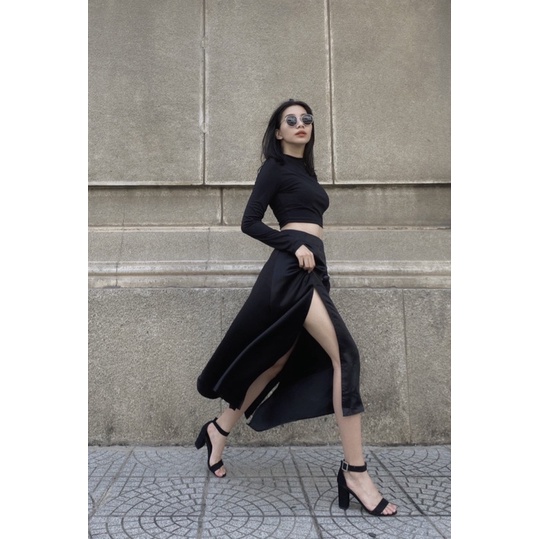 Chân váy lụa Mollis