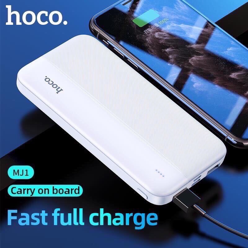 PIN SẠC DỰ PHÒNG HOCO MJ1 10000mAh 2 CỔNG inpUt/Output max 2A CHO IPHONE 6/7/8 Plus/X/Xs/Xsmax/OPPO/XIAOMI SAMSUNG REDMI