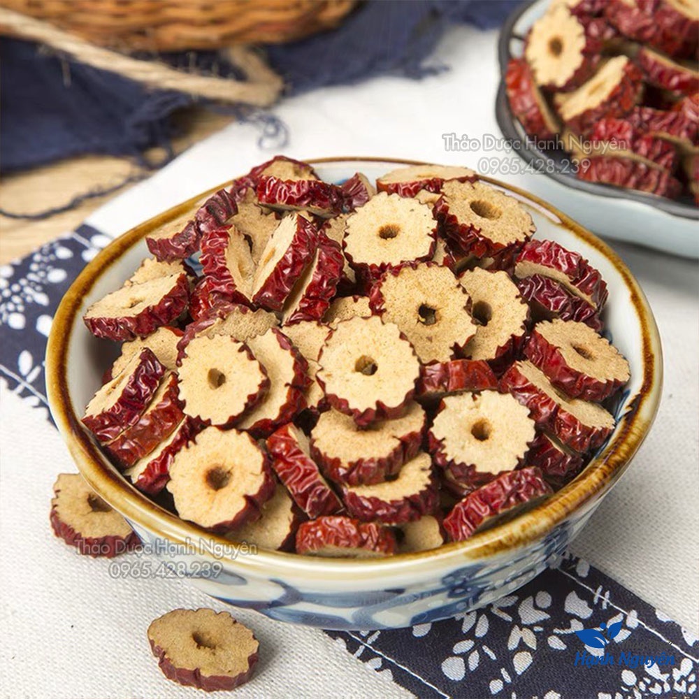 Táo đỏ thái lát sấy khô 1kg (Trà táo đỏ, dưỡng nhan, bổ dưỡng) - Thảo Dược Hạnh Nguyên