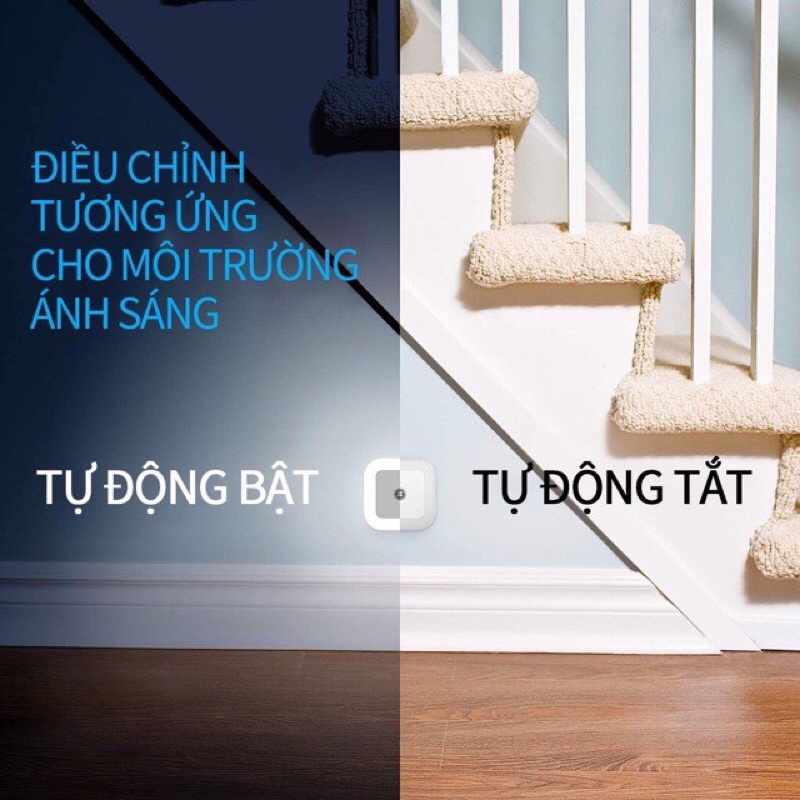 Đèn ngủ -LED cảm biến ánh sáng tự động bật tắt  SALE  Đèn ngủ cảm ứng dễ thương để phòng ngủ ĐN9